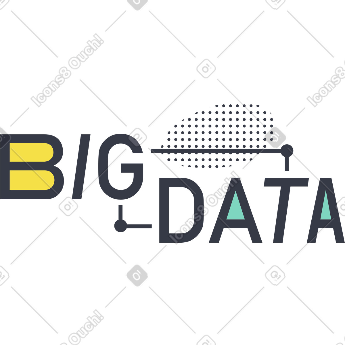 Ilustración Big data en estilo Abstract a descargar en PNG y SVG