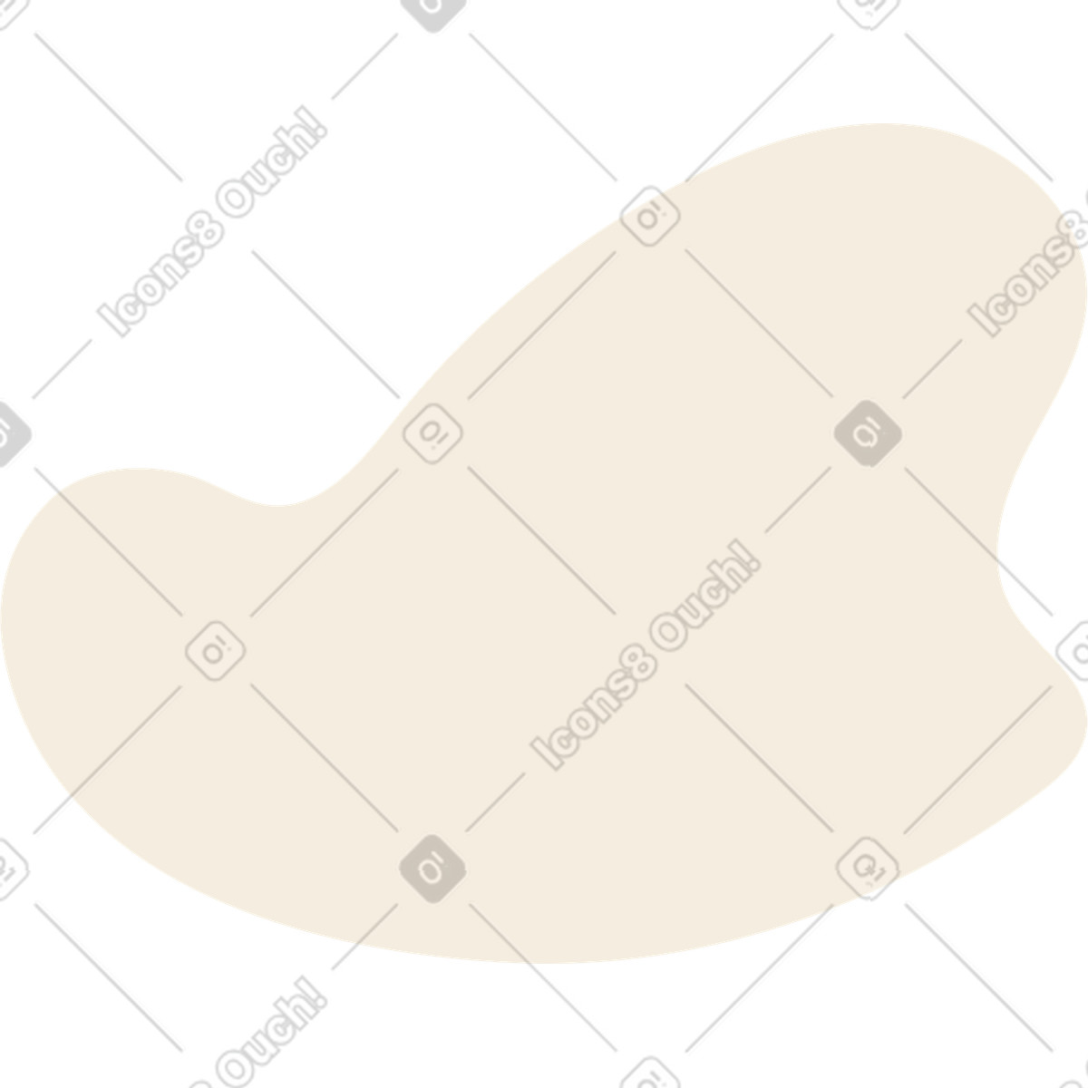 Ilustración Forma beige en estilo Pale a descargar en PNG y SVG