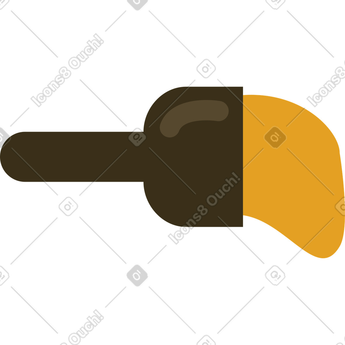 Ilustración Cepillo de pintura en estilo Arabica a descargar en PNG y SVG