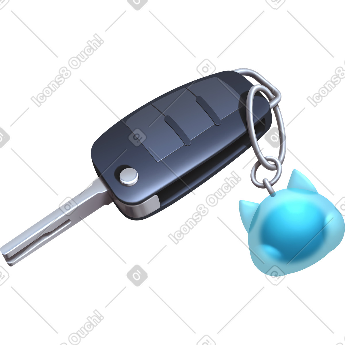 Ilustración Car keys en estilo Props a descargar en PNG y SVG