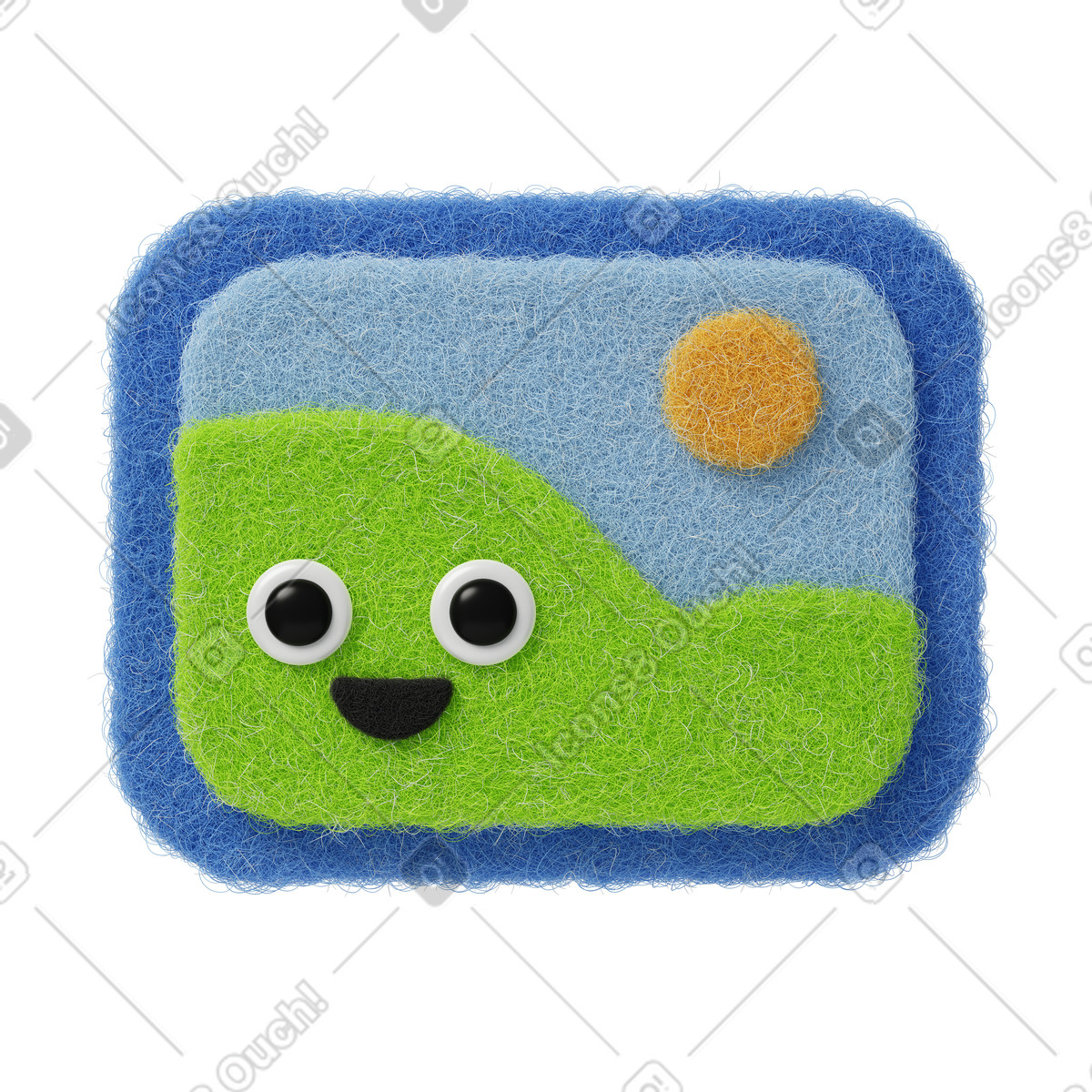 Fuzzy スタイルの Picture icon のイラストをPNG、SVG形式でダウンロード