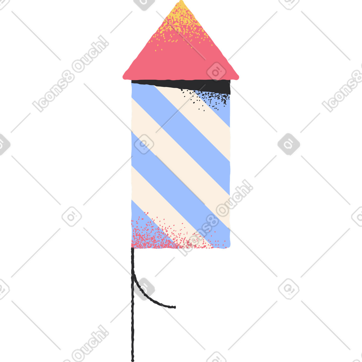 Ilustração de Fogo artifício em no estilo Pablo para baixar em PNG, SVG