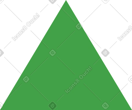 三角绿 PNG, SVG