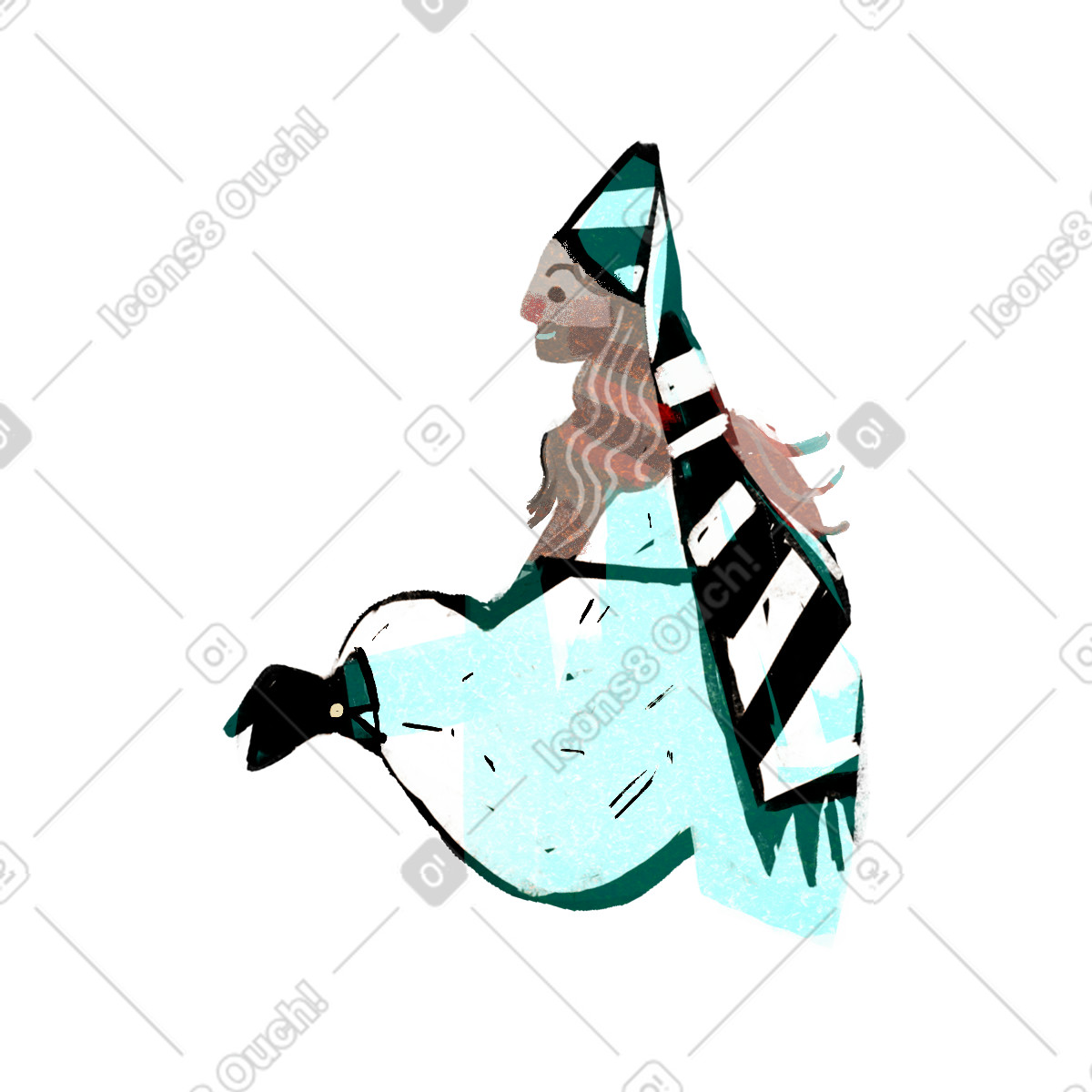 Fabulous 스타일의 친구 일러스트레이션 PNG, SVG 다운로드