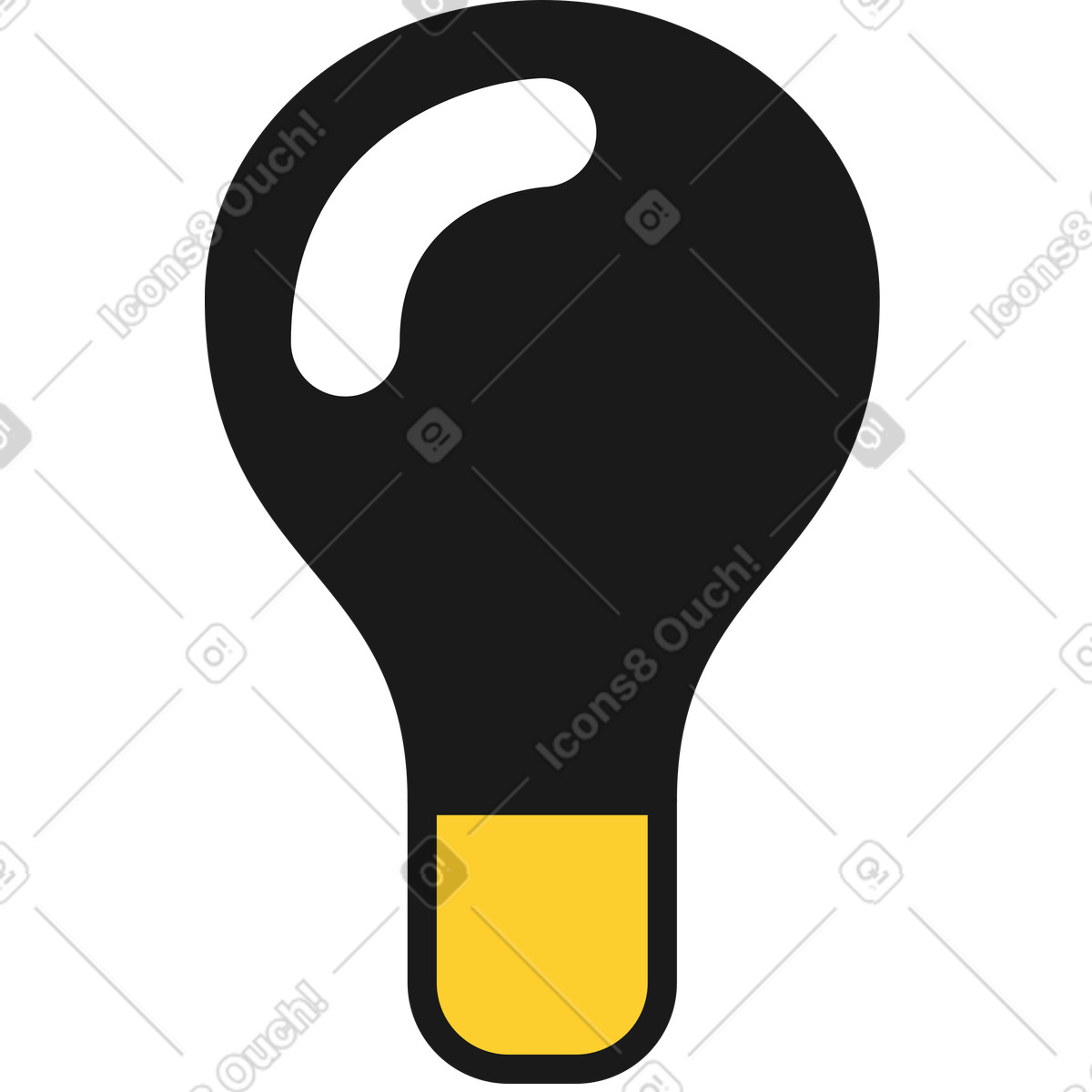 Taxi スタイルの 電球消灯 のイラストをPNG、SVG形式でダウンロード