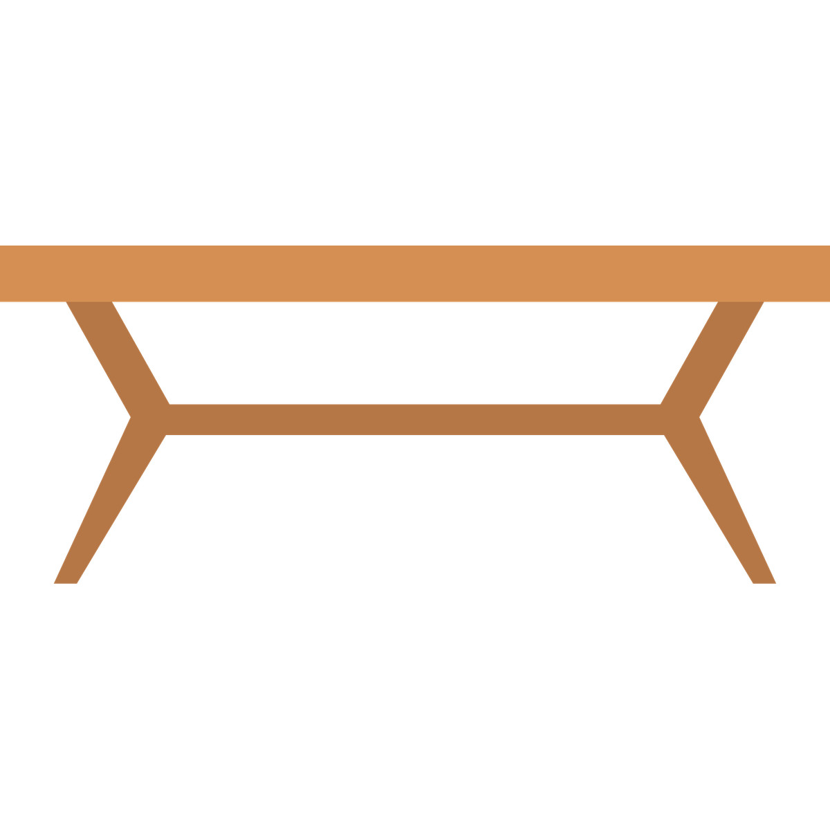 Coffee table-Illustration im Fogg-Stil als Download in PNG, SVG