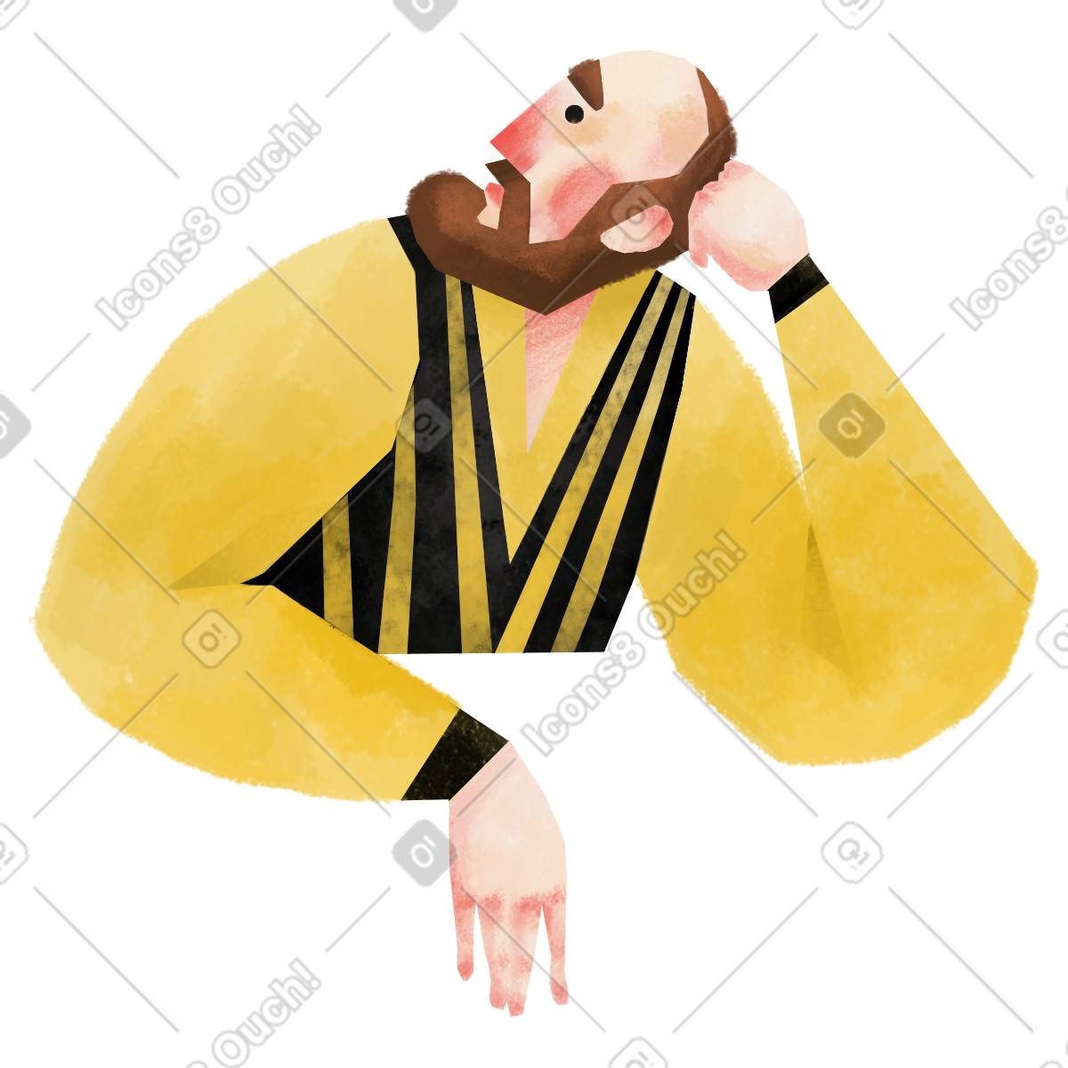 Mann-Illustration im Family-Stil als Download in PNG, SVG