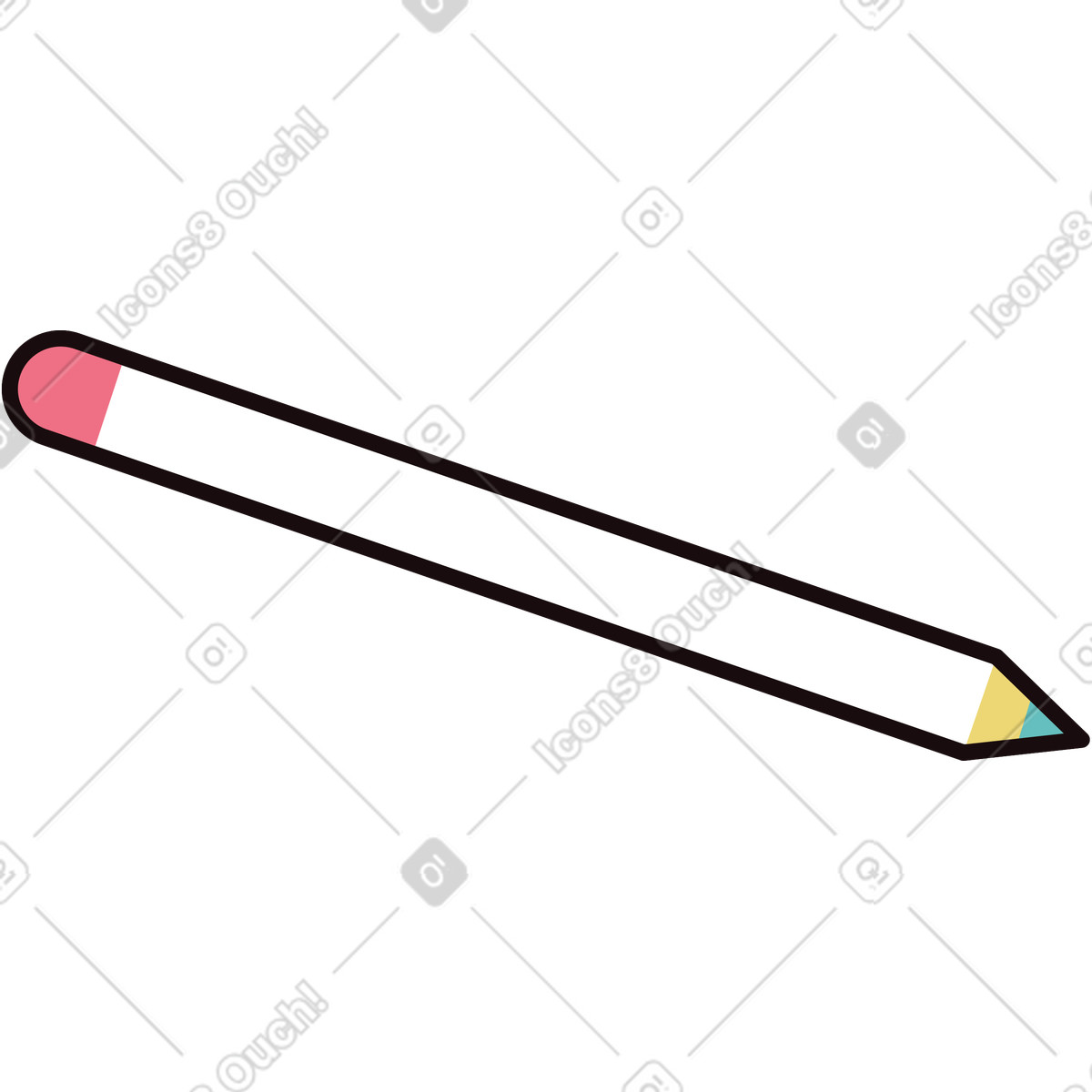 Ilustração de Lápis em no estilo Delight para baixar em PNG, SVG