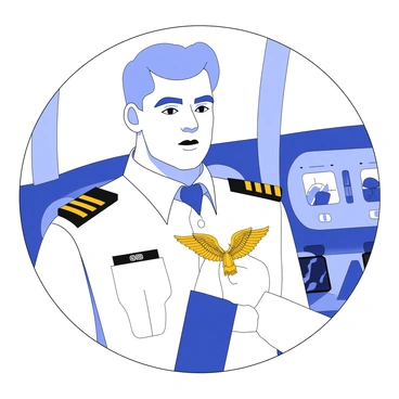 A close-up of a pilot pinning on a set of golden wings as a badge of honor