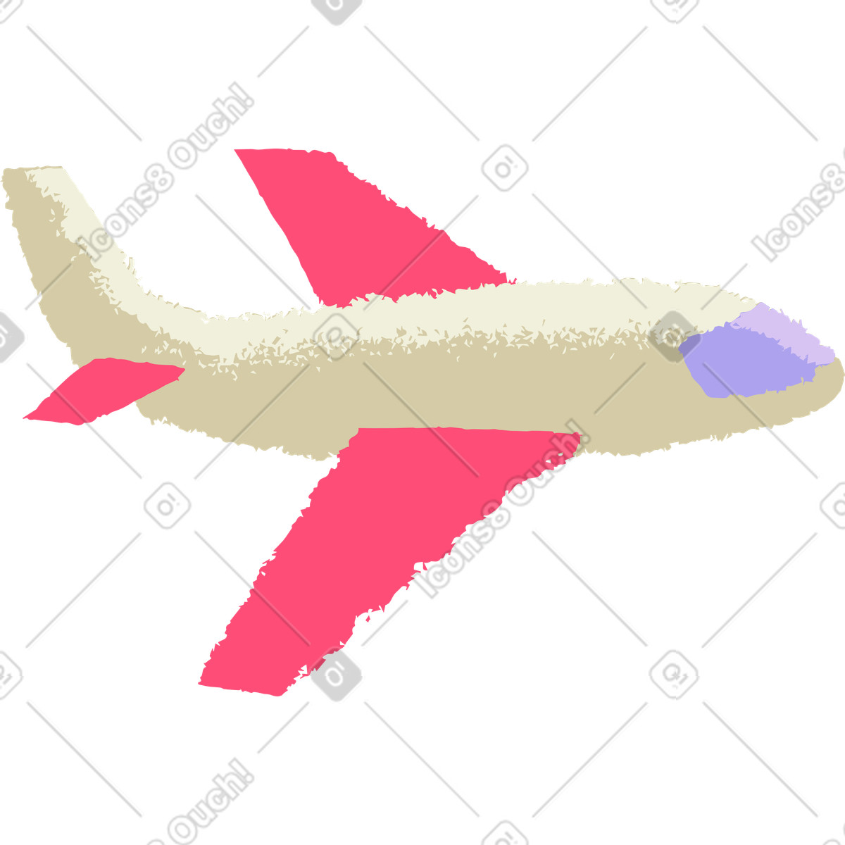 Иллюстрация Самолет в стиле Mirage — скачать в форматах PNG, SVG