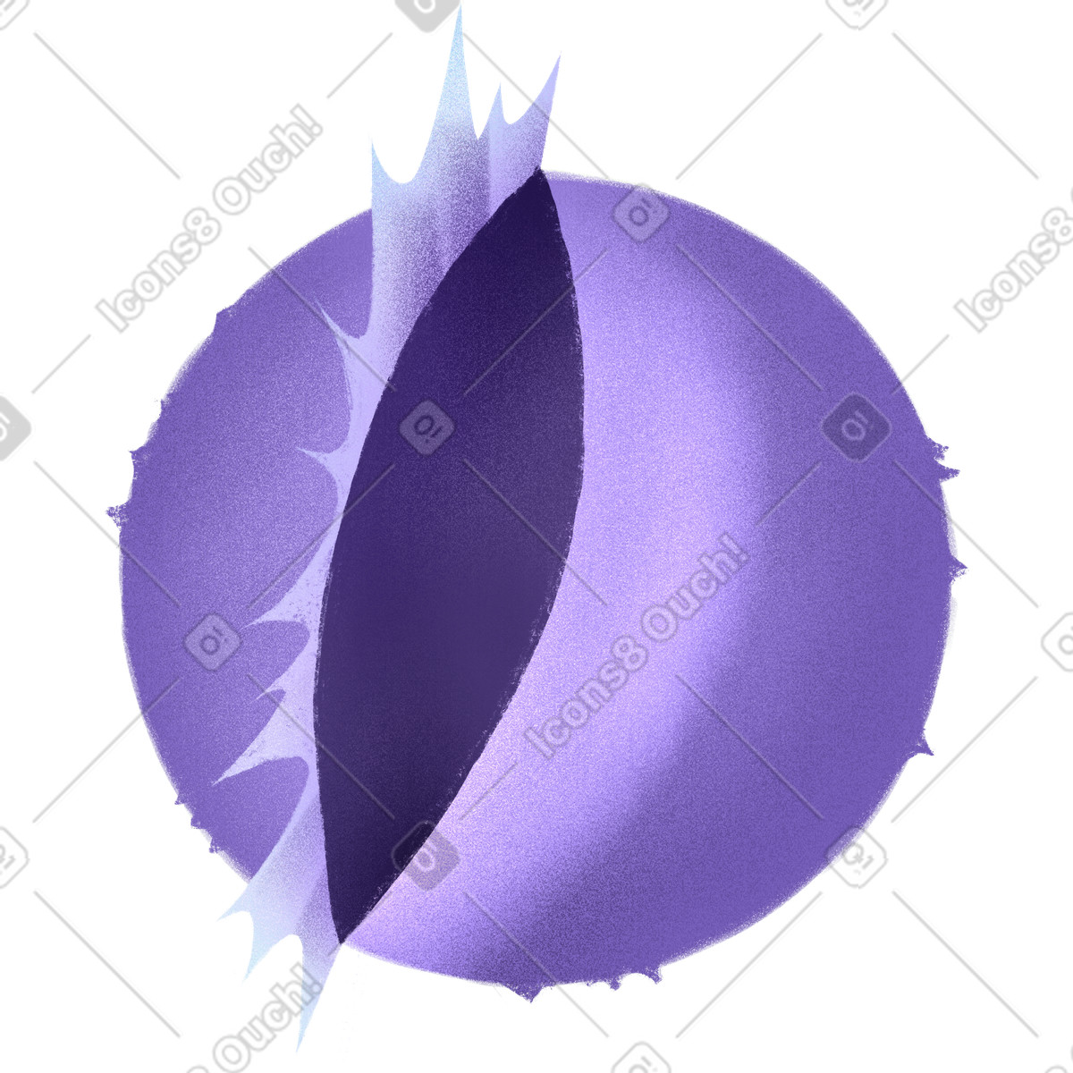 Иллюстрация Purple sphere в PNG и SVG