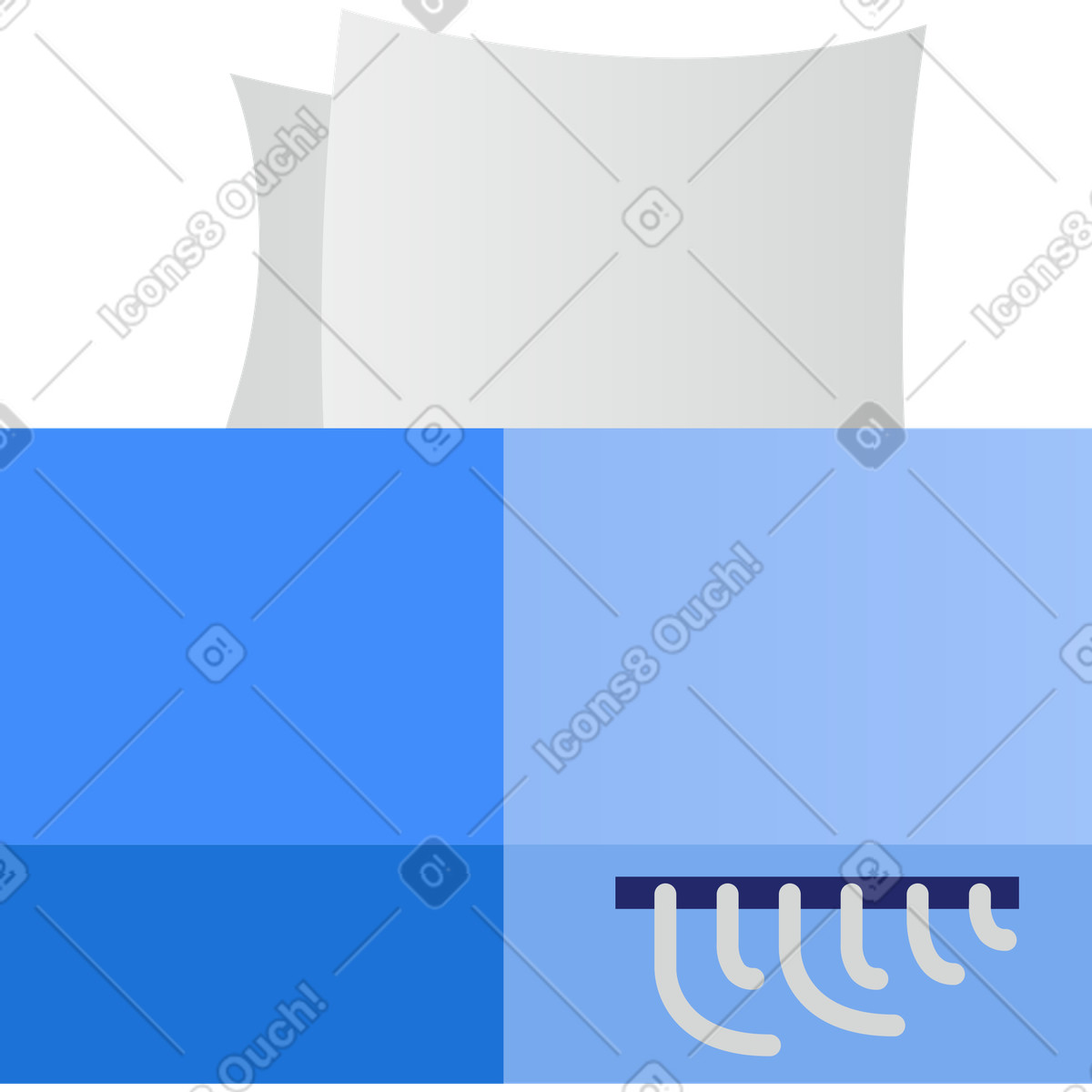 Clip スタイルの シュレッダー のイラストをPNG、SVG形式でダウンロード