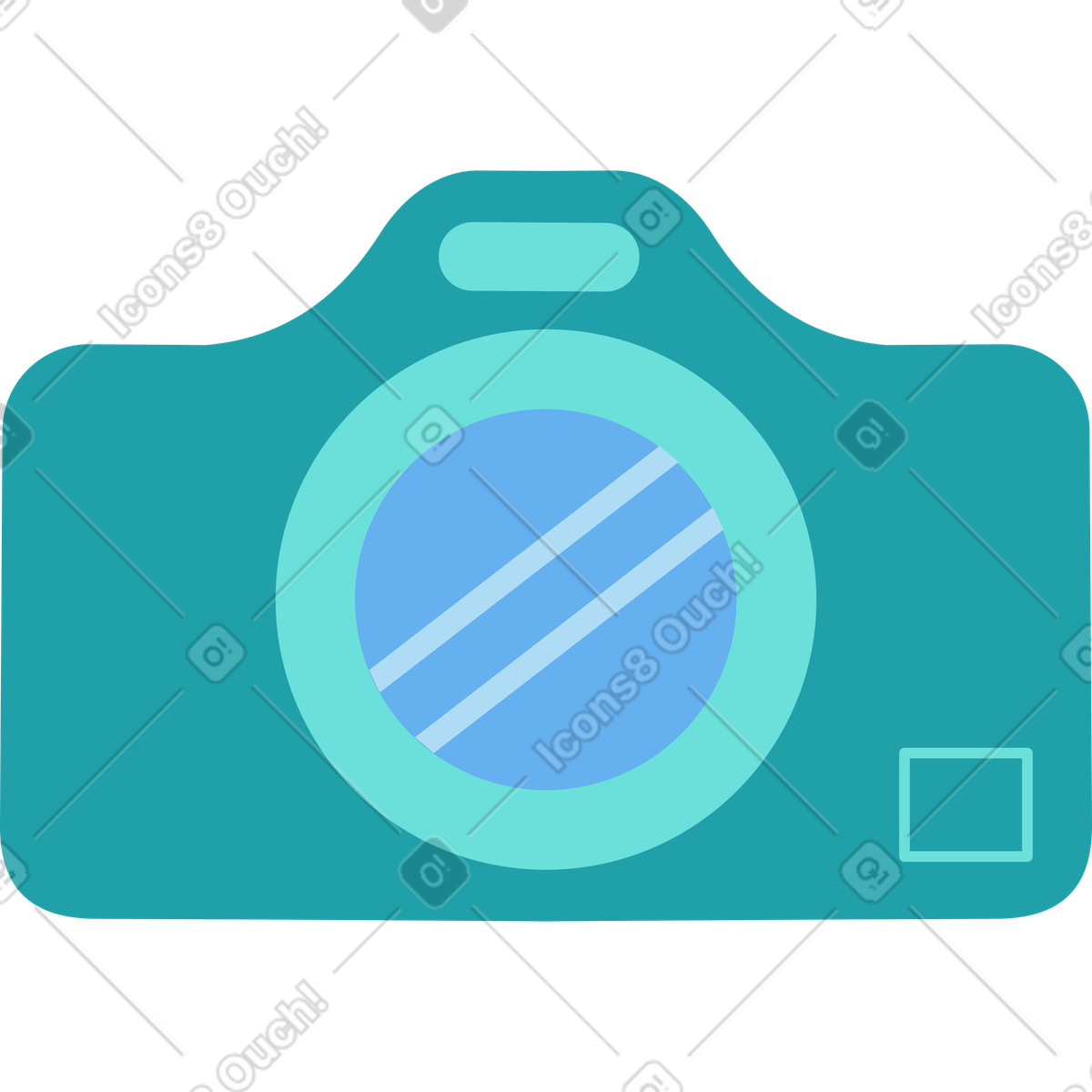 Travel camera animated illustration in Sammy style download in GIF, Lottie (JSON), AE