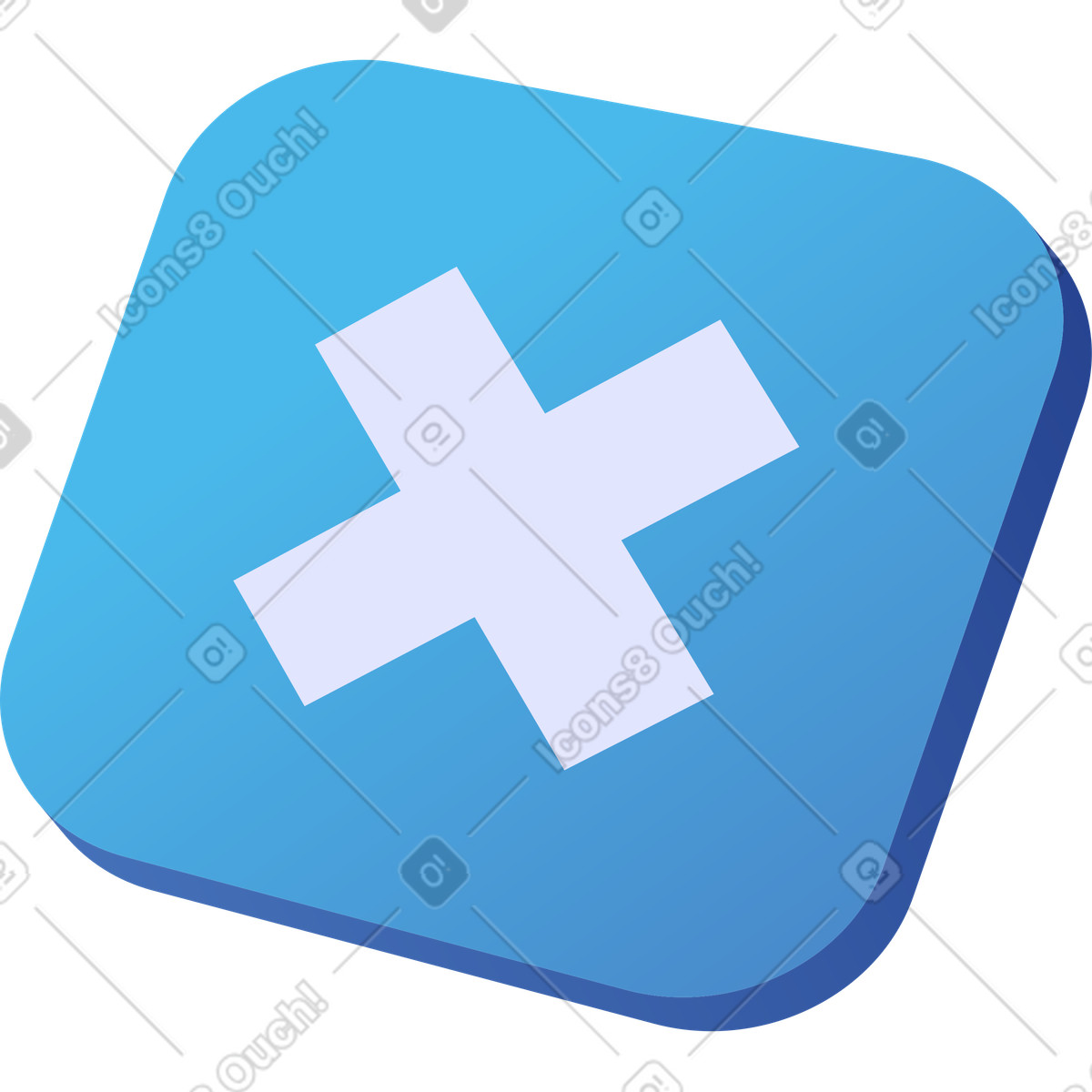 Illustration Bouton annuler dans le style Quantum à télécharger aux formats PNG, SVG