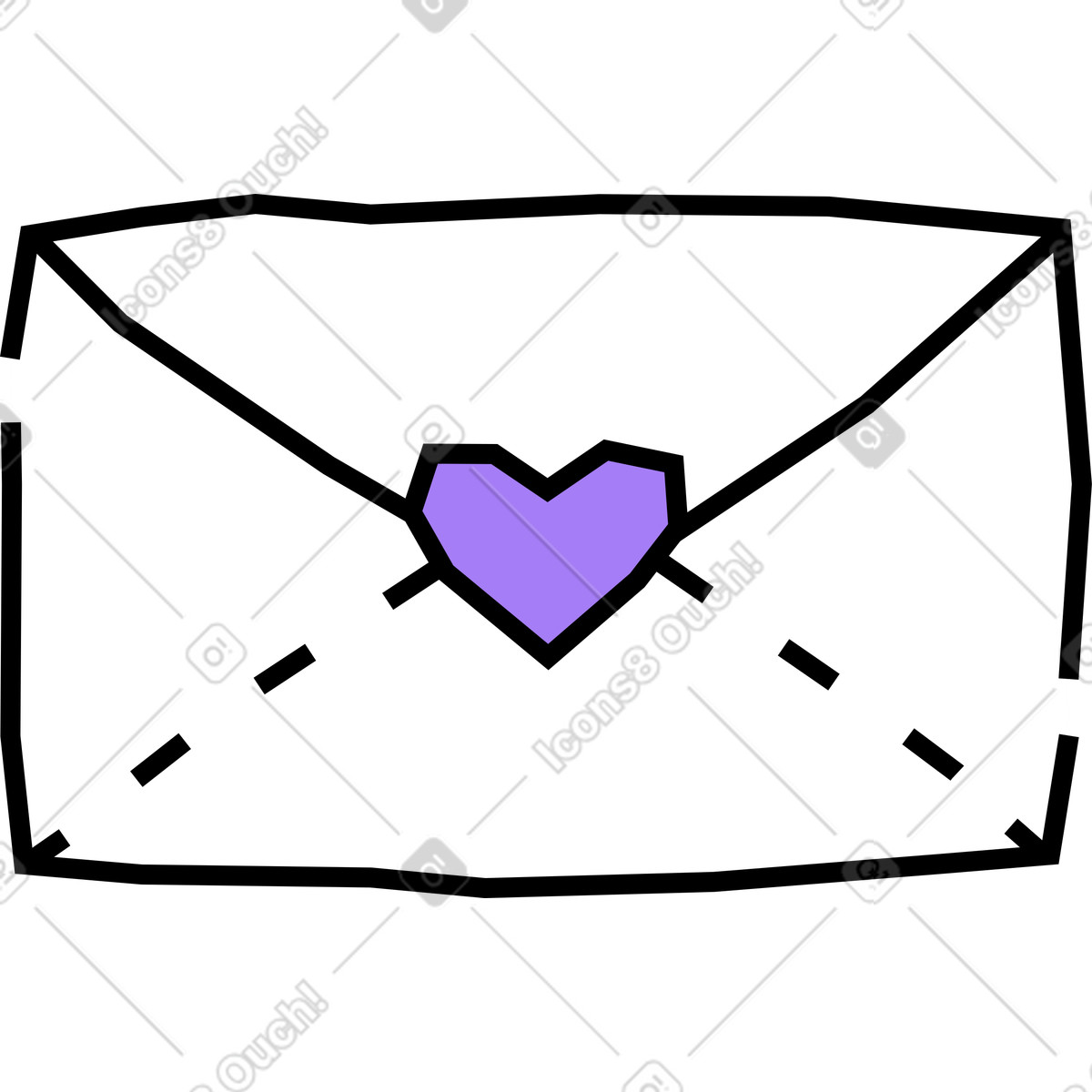 Umschlag-Illustration im Amethyst-Stil als Download in PNG, SVG