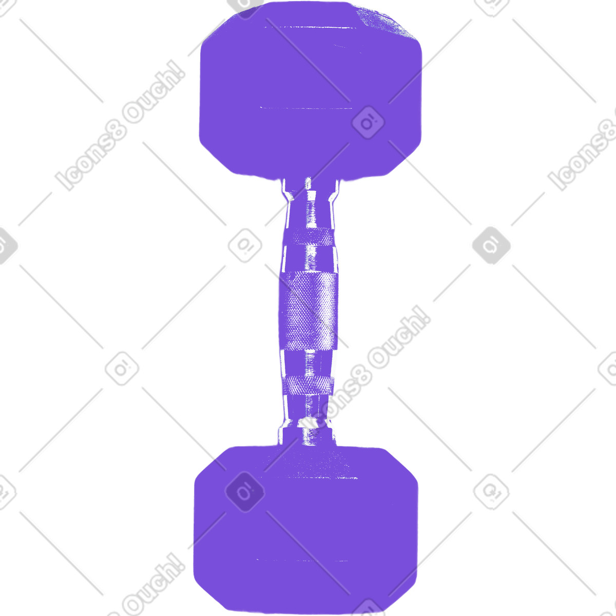 Print 스타일의 아령 일러스트레이션 PNG, SVG 다운로드