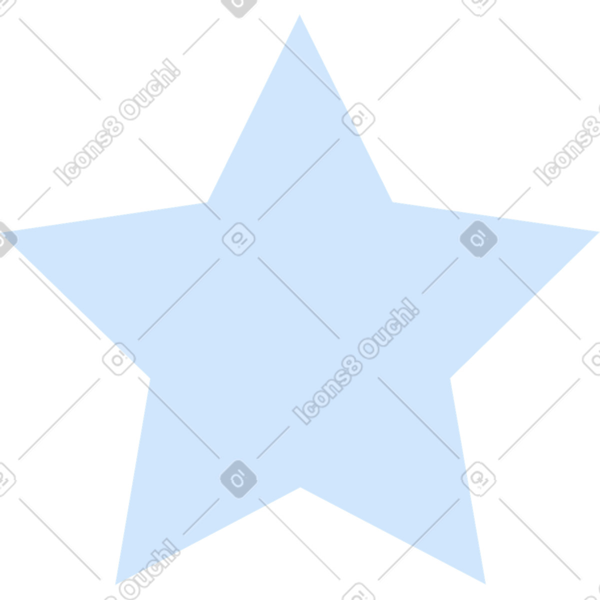 Illustration Blue star dans le style Tiny à télécharger aux formats PNG, SVG