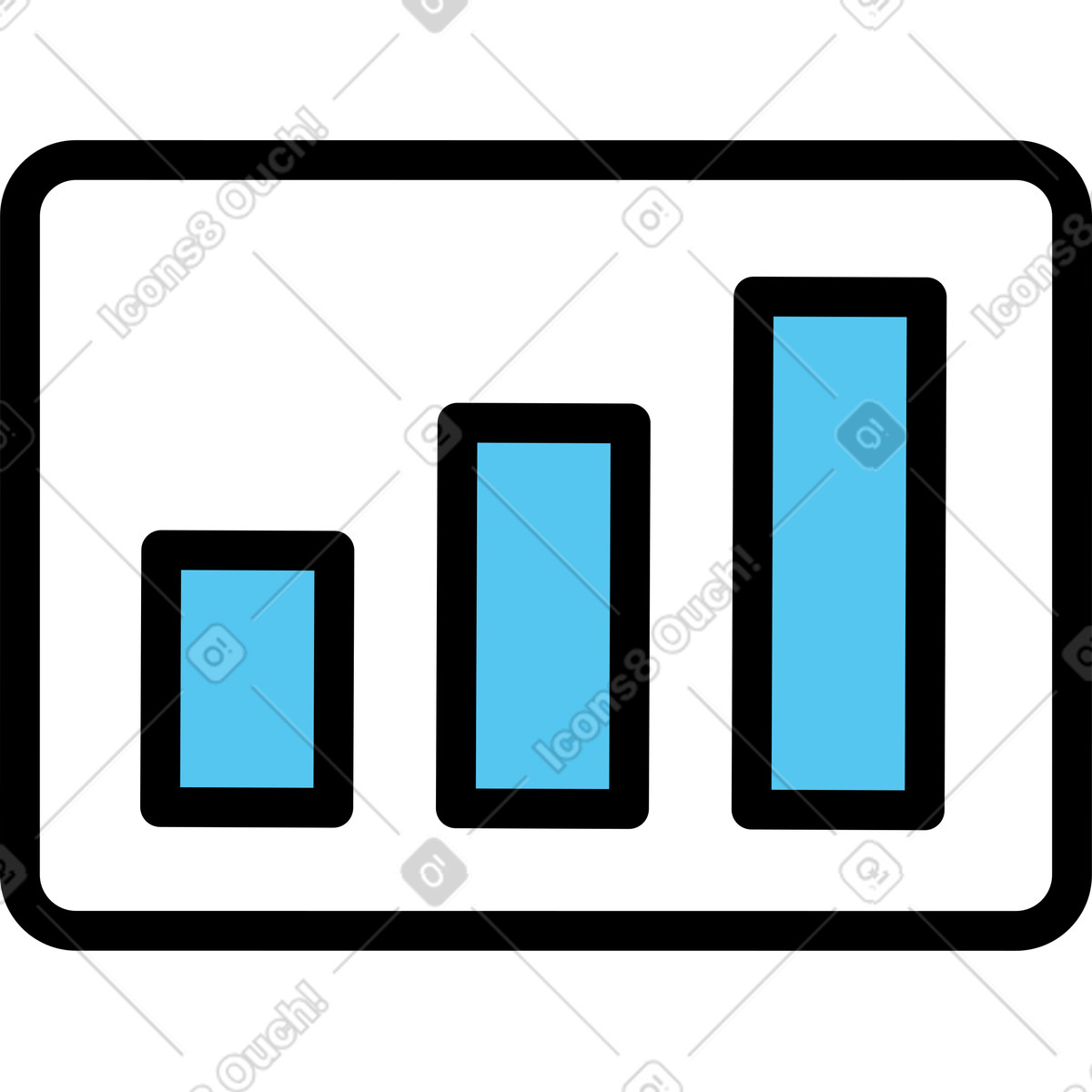 Graph illustration in PNG, SVG