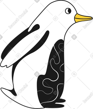 펭귄 닫힌 부리 PNG, SVG