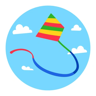 A colorful kite soaring high in the sky, ignoring tethering constraints