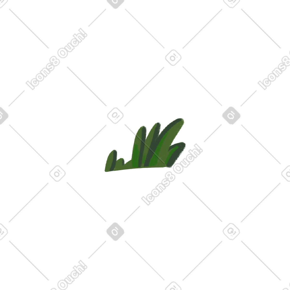 Ilustração de Grama verde em no estilo Atomic para baixar em PNG, SVG