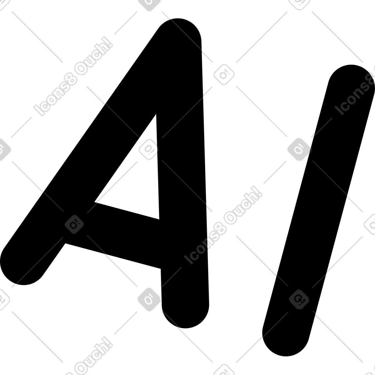 下载 Notion Line Art 风格的 Brain circuit board with glowing ai letters and digital connections 插画，支持 PNG、SVG 格式