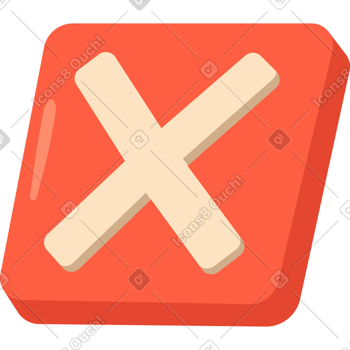 Croce in piazza illustrazione stile Dizzy scarica PNG, SVG