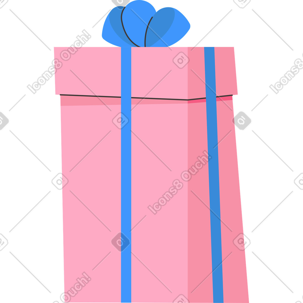 Ilustración Caja de regalo en estilo Dizzy a descargar en PNG y SVG