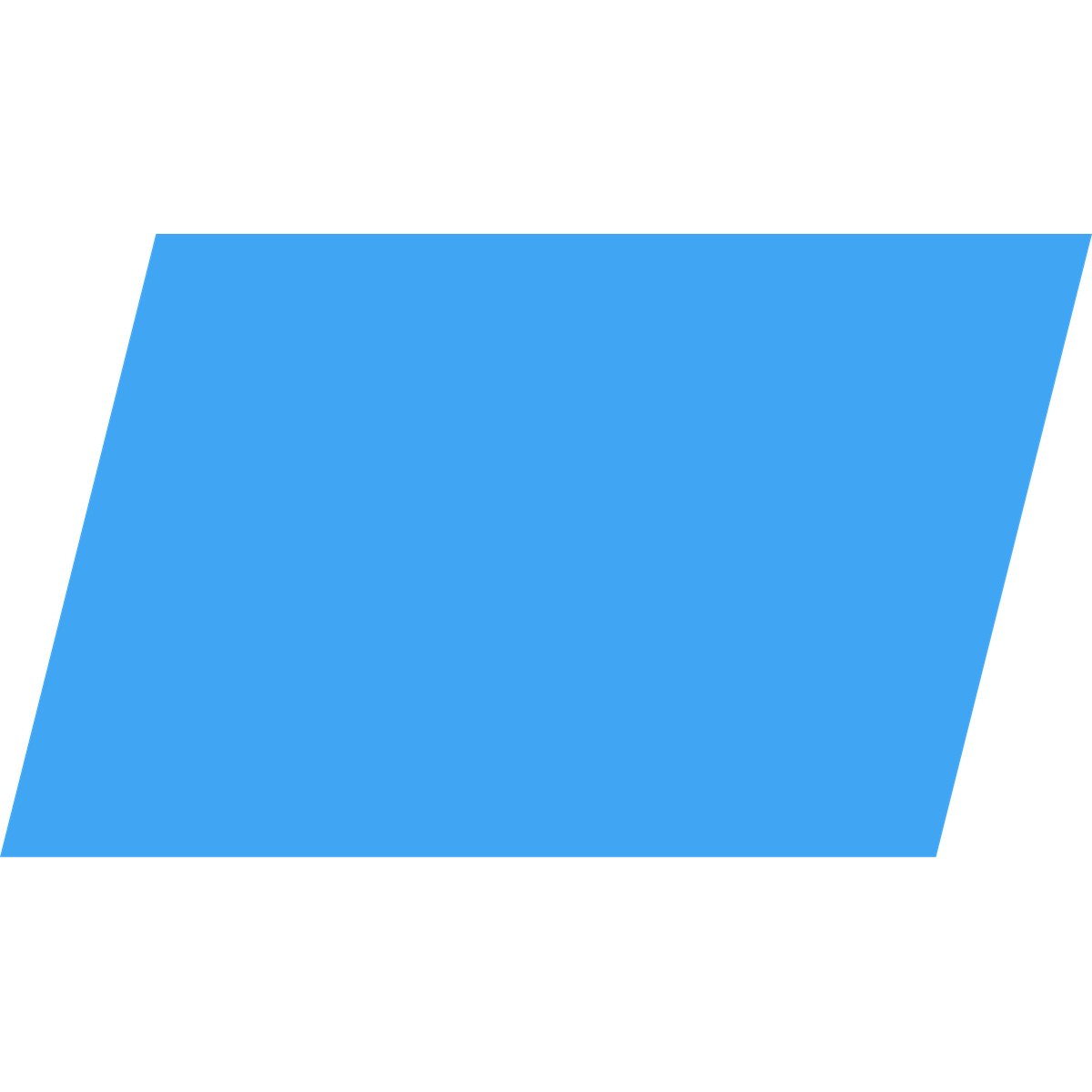Ilustração de Parallelogram blue em no estilo Fogg para baixar em PNG, SVG