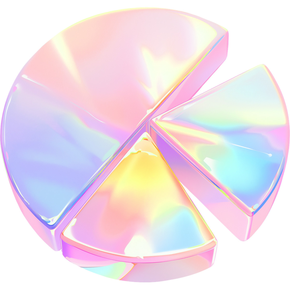 Ilustração de Gráfico pizza em no estilo Fluid para baixar em PNG, SVG