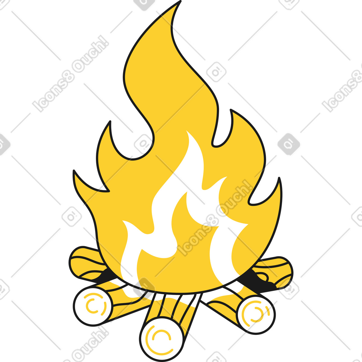 Illustration Feu dans le style Taxi à télécharger aux formats PNG, SVG