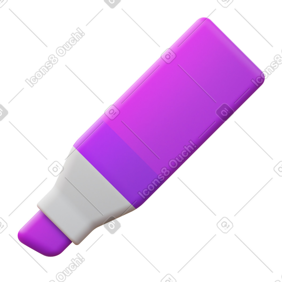 3D Fluency スタイルの Marker pen のイラストをPNG、SVG形式でダウンロード
