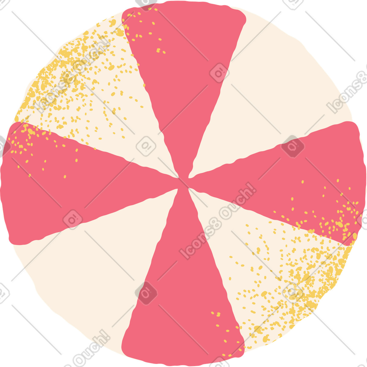 Candy illustration in Pablo style download in PNG, SVG