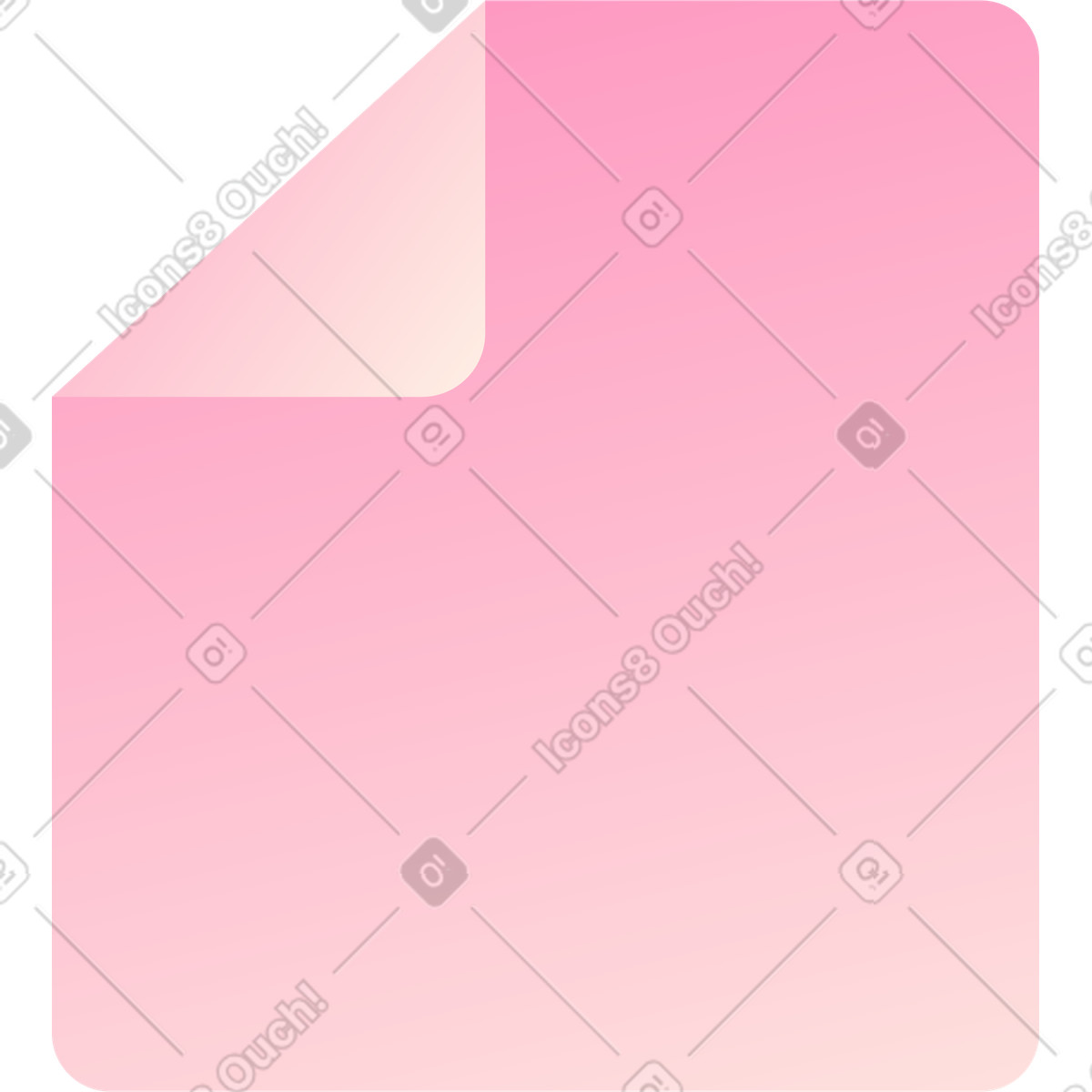 Ilustración Icono de documento rosa en estilo Beam a descargar en PNG y SVG