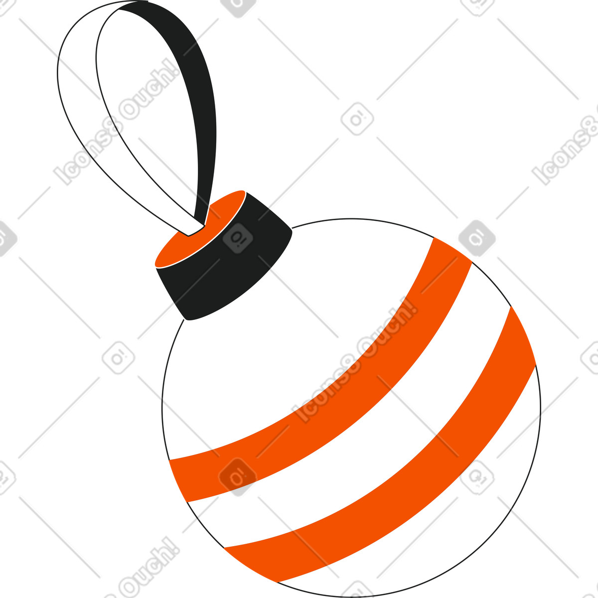 Ilustração de Brinquedo natal em no estilo Strict para baixar em PNG, SVG