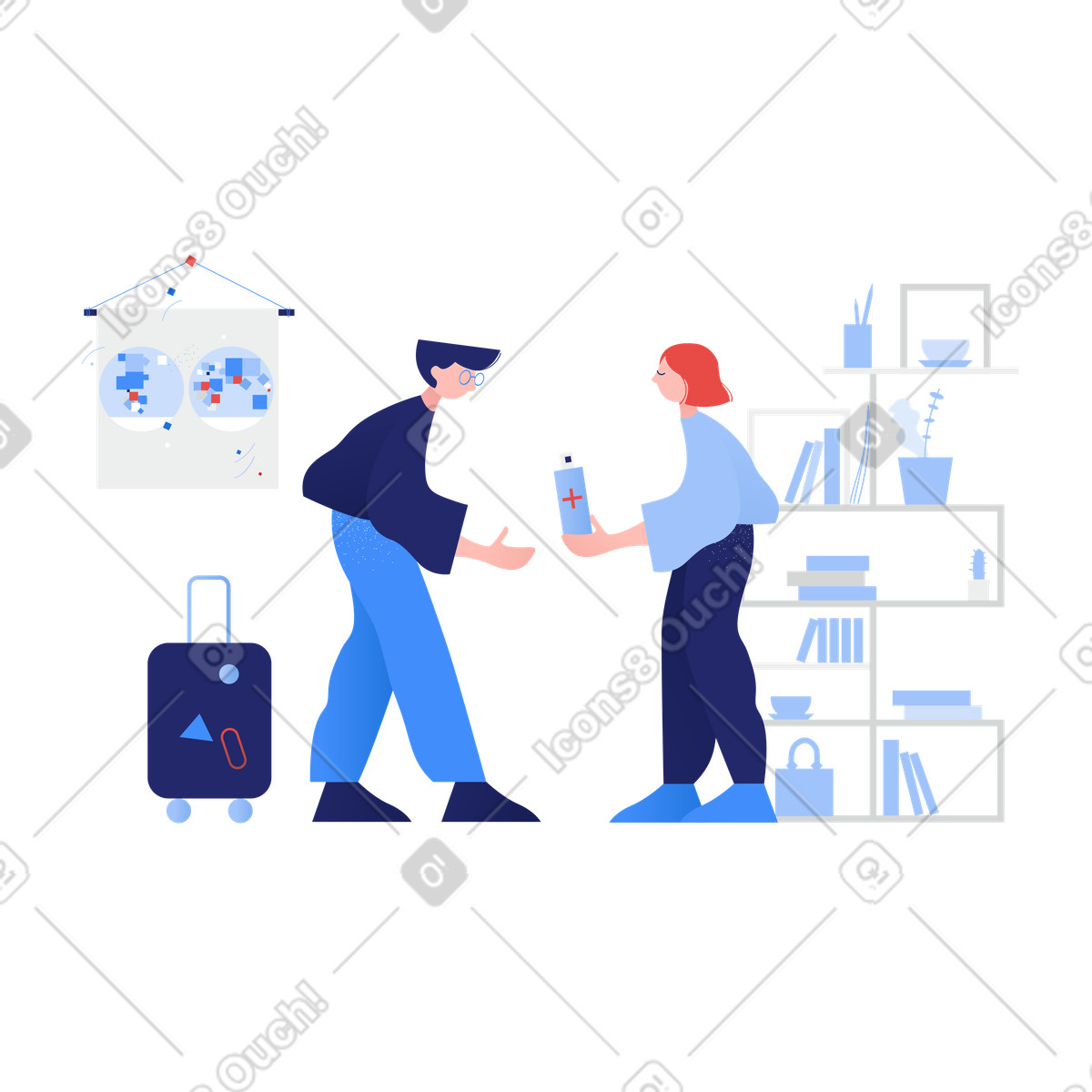 Ilustração de Wash your hands after coming home em no estilo Clip para baixar em PNG, SVG
