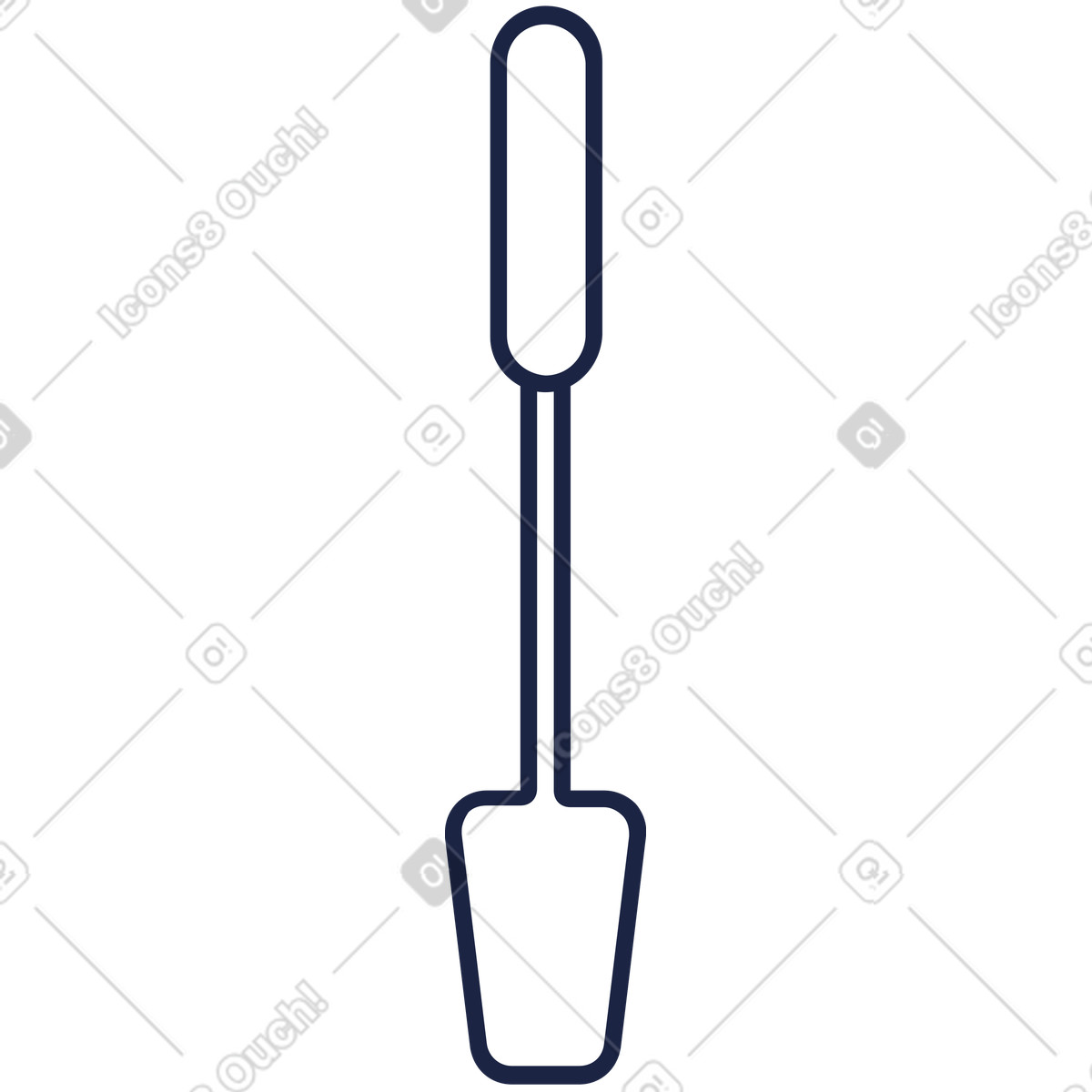 Spoon illustration in Urban Line style download in PNG, SVG
