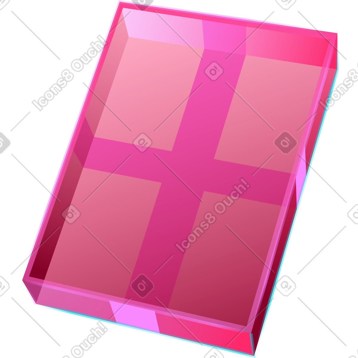 Box cover illustration in Neon style download in PNG, SVG