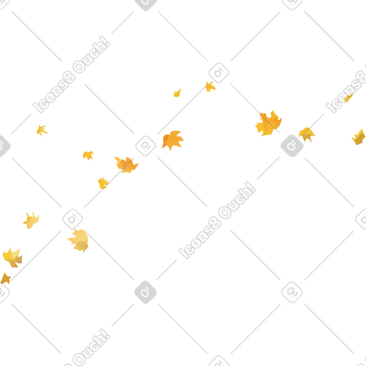 Ilustración Autumn leaf fall en estilo Seasons a descargar en PNG y SVG