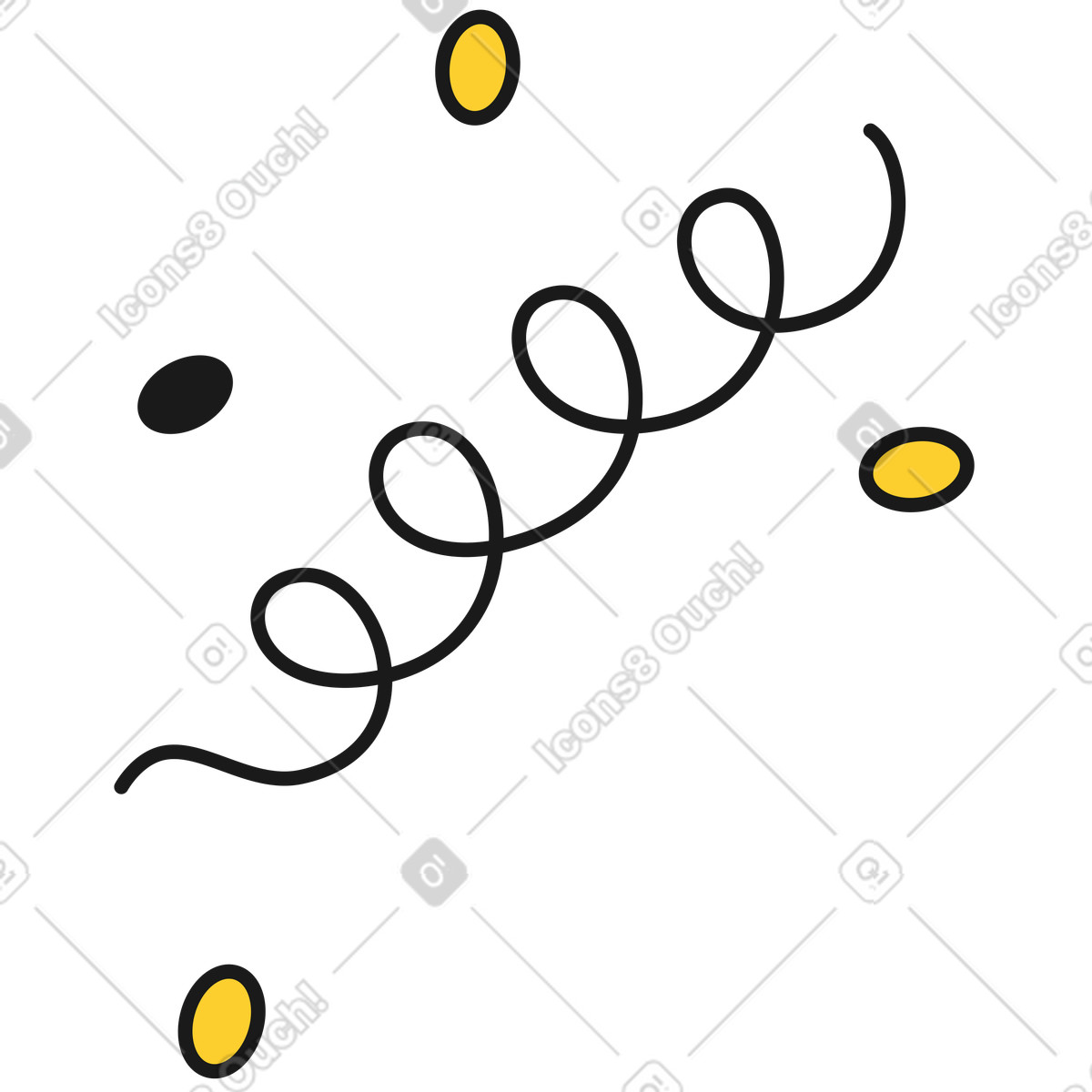 Decoration illustration in Taxi style download in PNG, SVG