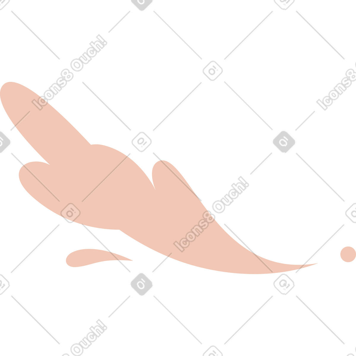 Translucent flying dust illustration in Orange style download in PNG, SVG