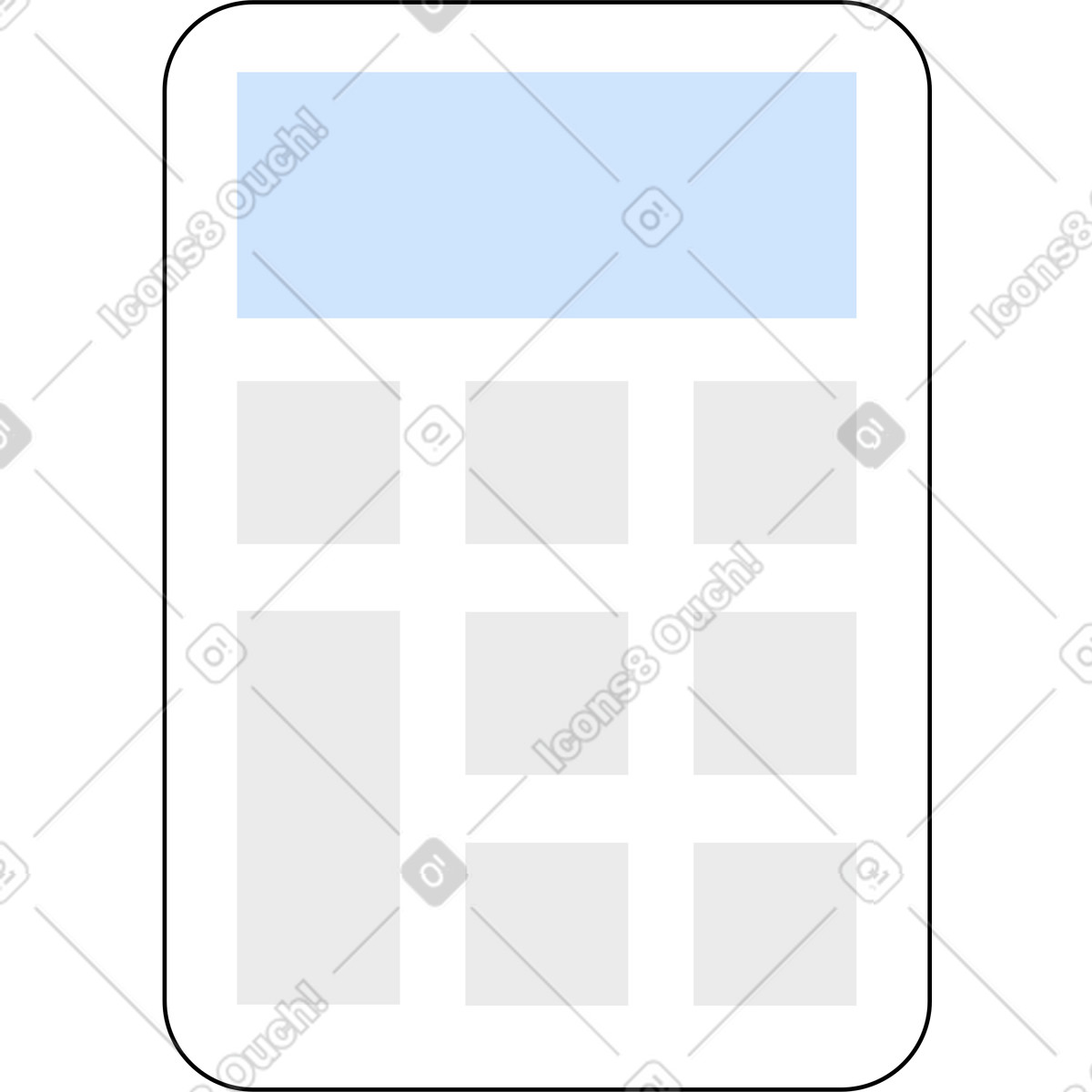 Calcolatrice illustrazione in stile Tiny scarica in PNG, SVG
