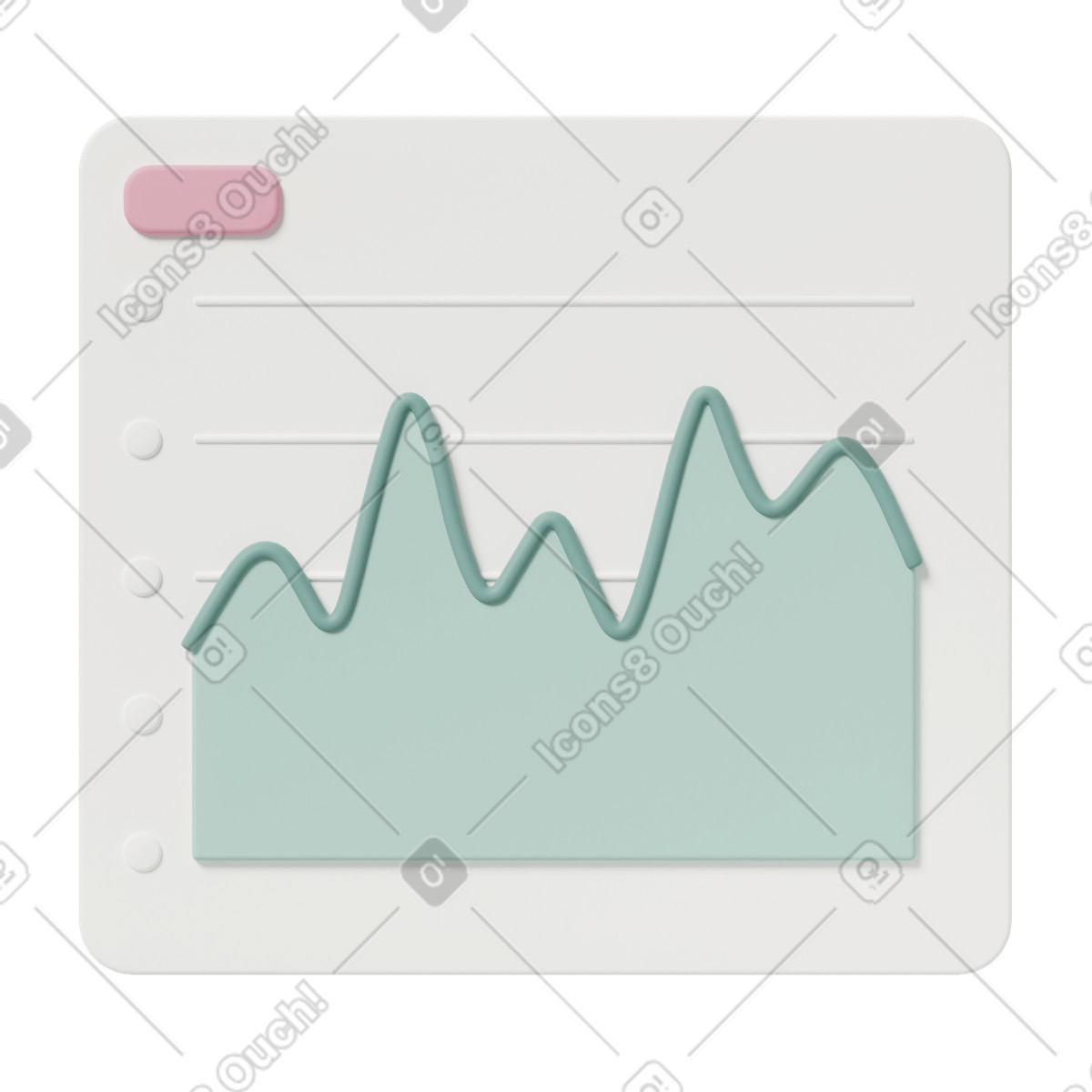Illustration Chart 4 dans le style 3D Casual life à télécharger aux formats PNG, SVG