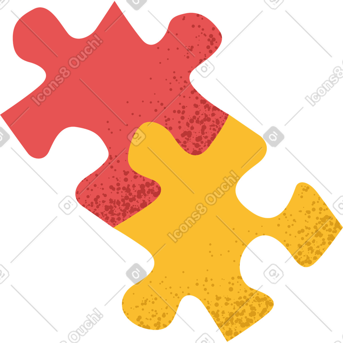 Puzzle-Illustration im Pale-Stil als Download in PNG, SVG