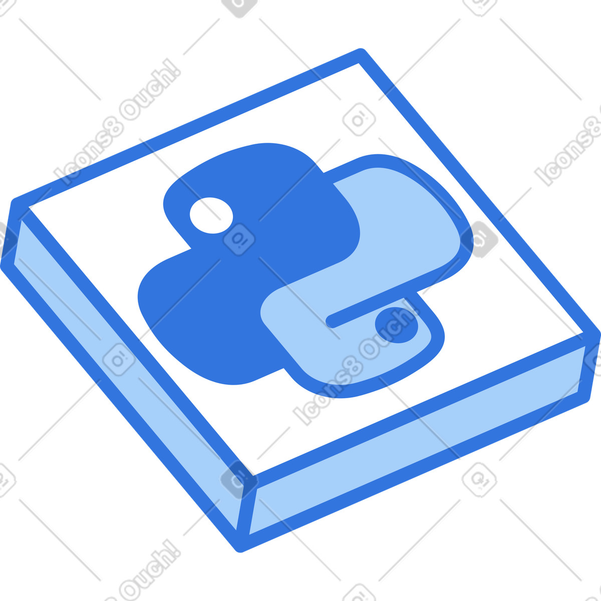Python icon illustration in PNG, SVG