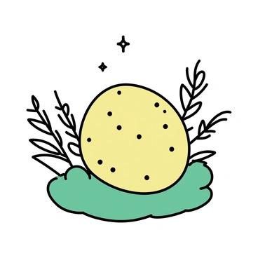 A large moa egg nestled carefully in a bed of soft ferns and moss