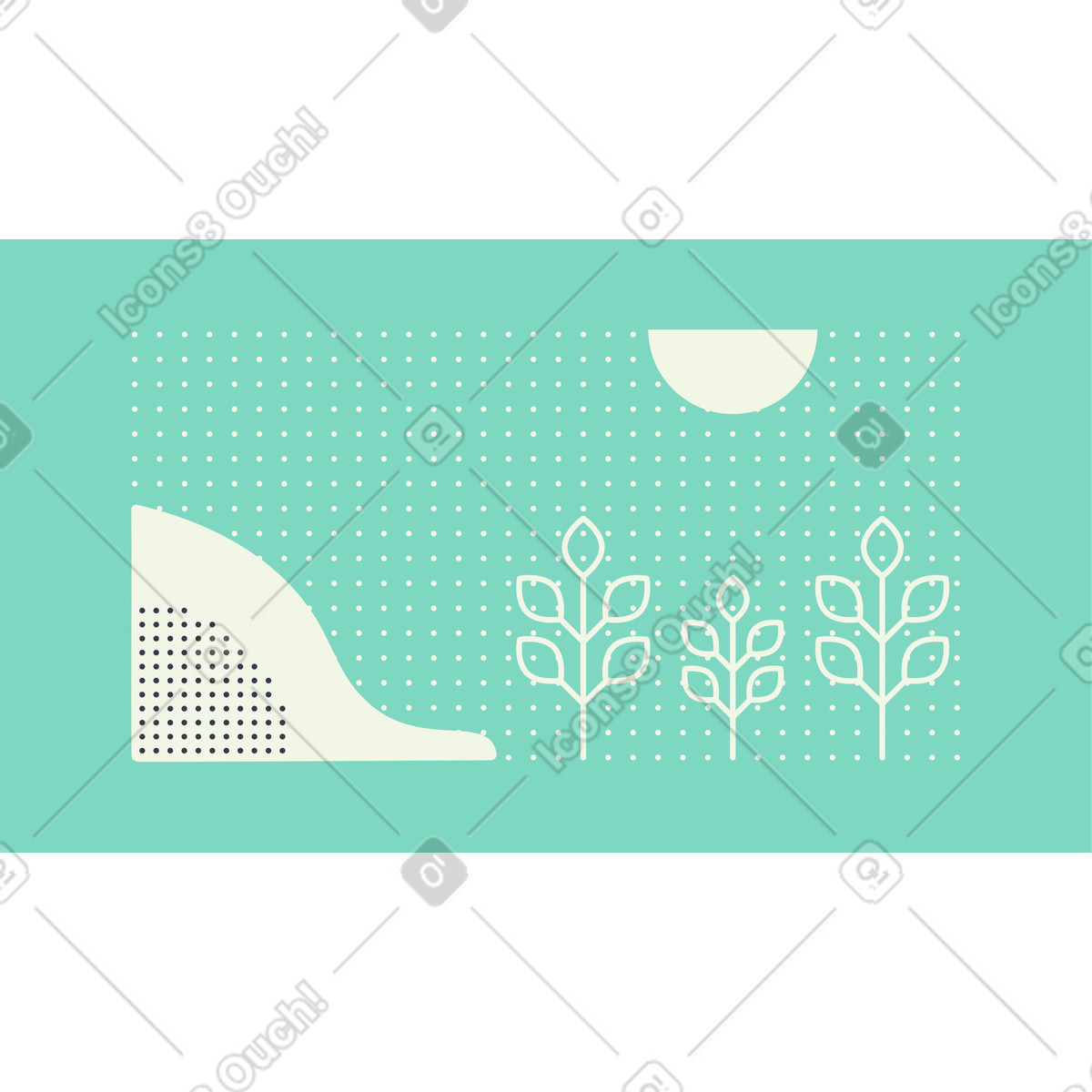 Illustration Été dans le style Abstract à télécharger aux formats PNG, SVG