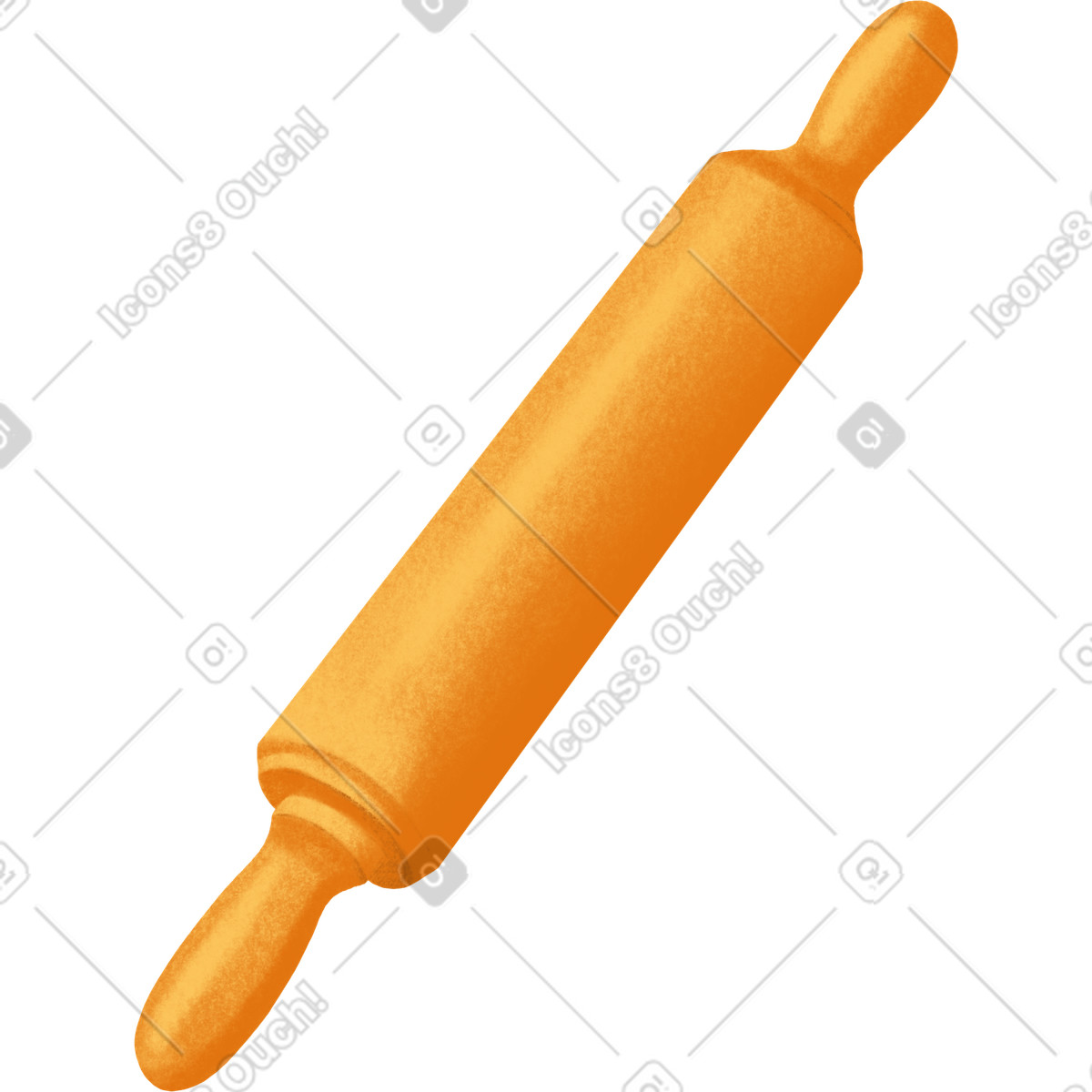 Иллюстрация Wooden rolling pin в стиле Gleam — скачать в форматах PNG, SVG
