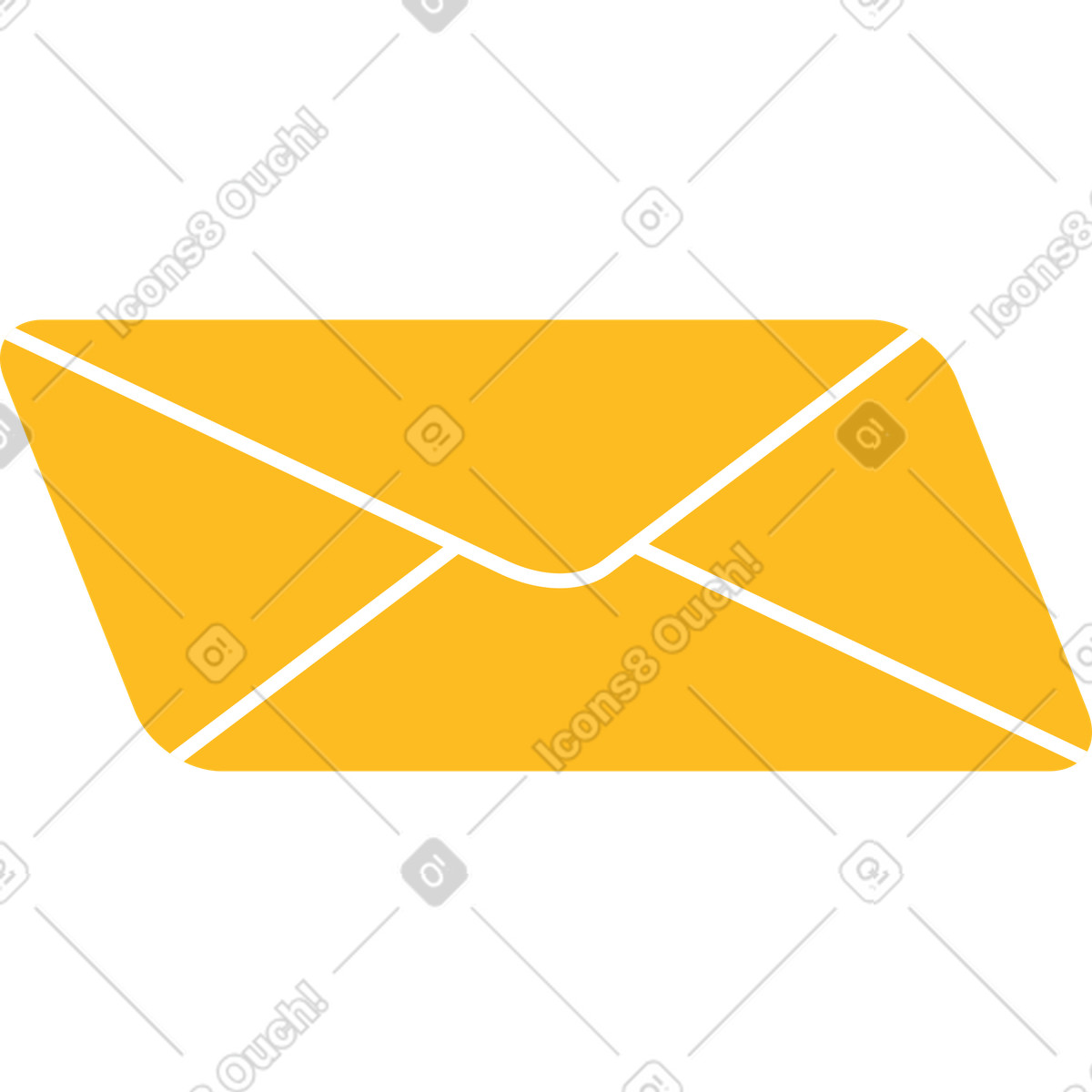 Ilustração de Envelope correio em no estilo Bright para baixar em PNG, SVG
