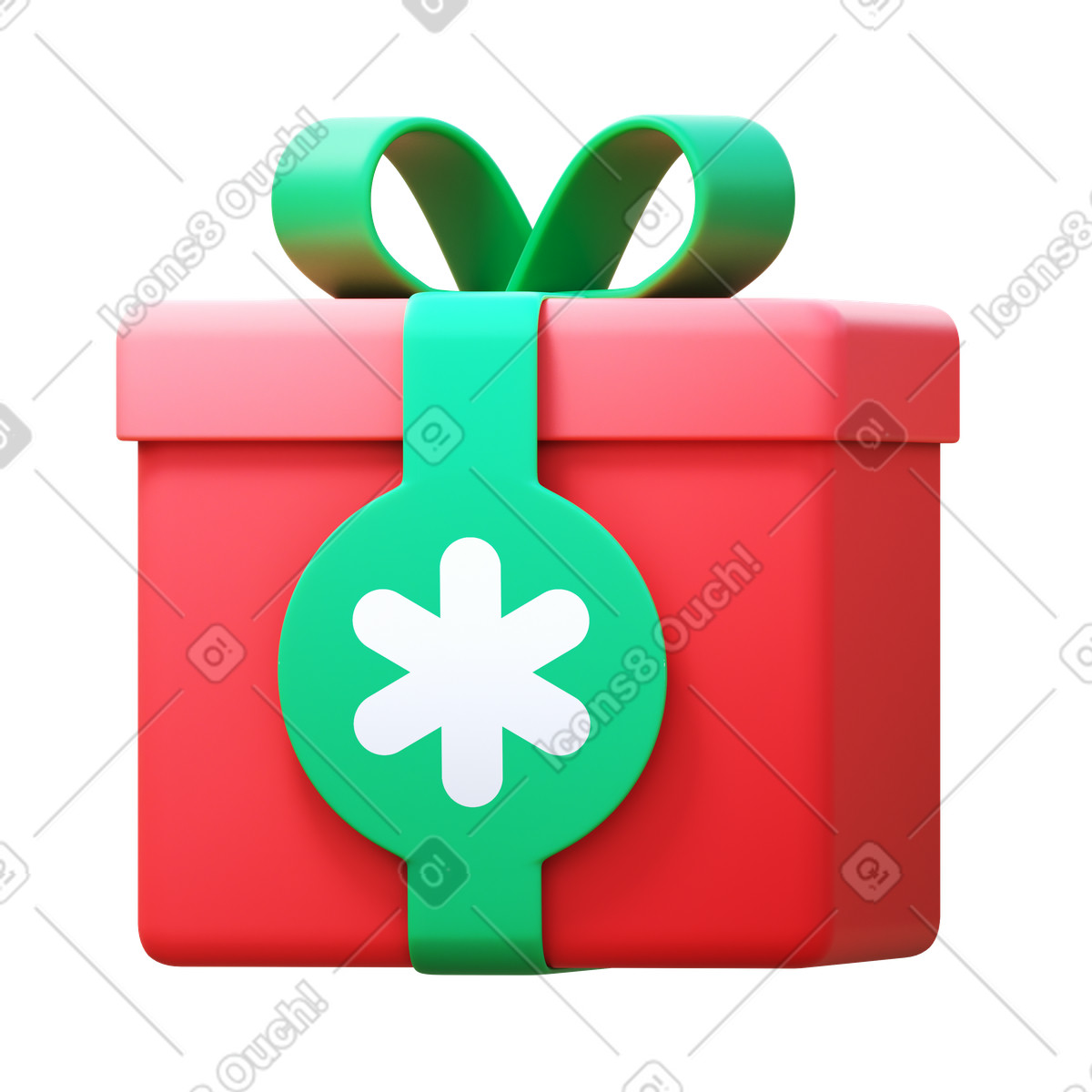 Illustration Christmas gift dans le style 3D Fluency à télécharger aux formats PNG, SVG